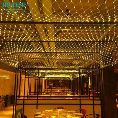 China Led String Lights Net LED String Lights 8 Modes 220V Christmas Decoration New Year Wedding Party Waterproof Net Light for sale