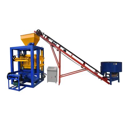 China QTJ4-26 cement manual brick making machine small block machinery labour needed concrete block plant for sale