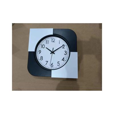 China Modern Color Matching Antique Style Roman Numbers Mute Quartz Large Digital Home Decor Square Wall Clock for sale