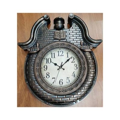 China Factory Wholesale Antique Large Size Home Living Room Style Art Decoration Wall Clock Retro Digital Decorative Antique Wall Clock for sale