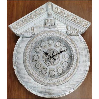 China Antique Style Best Selling Circular Customized Design Oval Big Plastic Antique Style Digital Quartz Wall Clocks for sale