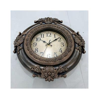 China High Quality Latest Design Antique Style Digital Quartz Large Three Dimensional Plastic Wall Clock For Home Decor for sale