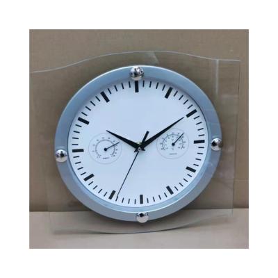 China Antique Plastic Wall Clock Style Modern Design Round Quartz Clock Home Decor Second Hand 12 Inch Glass Wall Clock For Living Room for sale