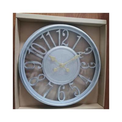 China High Quality Modern Simple Style 16inch Retro Antique Style Hanging Roman Number 40cm Plastic Round Wall Clock For Indoor Home Decoration for sale