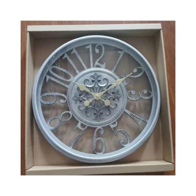 China Newcomers Antique Style 3d Roman Digital Large 16inch 40cm Retro Style Decorative Wall Clock For Living Room Home Bedroom for sale