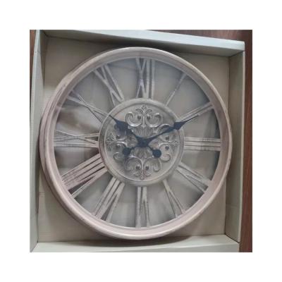 China Wholesale Luxury Home Large Wall Clock Decoration Style Antique Unique Design 3d Metal Round Shape Quartz Wall Clocks For Bedroom for sale