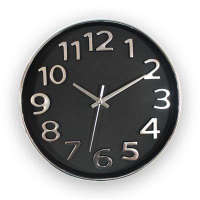 China 2022 Ministry of the Interior unique exquisite minimalist quartz wall clock round plastic glass movement decorative wall clock for sale