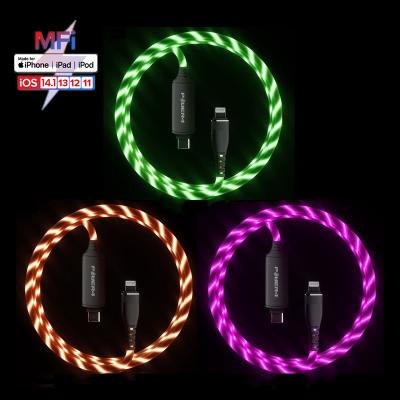 China Wholesale Mfi Cable TP015A LED Lighting Charger Cables Custom PD 18W MFI Certified USB C to Lightning Fast Charging Data Cable For iPhone for sale