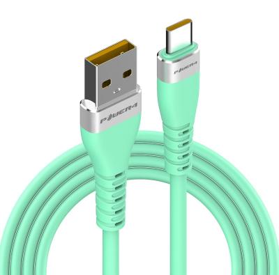 China Super Soft 071CF 5A Fast Type C to USB Charging Data Cables 1M 3FT 2M 6FT Silicone USB-C Mobile Phone Fast Charging Cable for Samsung for sale