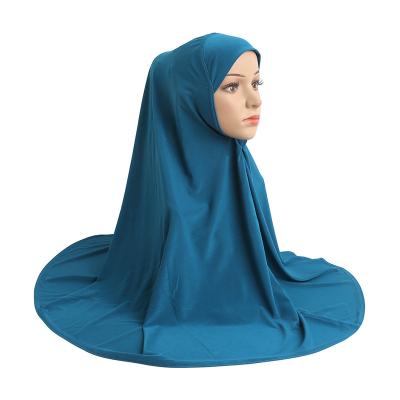 China Yiwu muslim manufacturers sell simple muslim women's plain flat endshield hats fashion pure color crystal linen scarves for sale