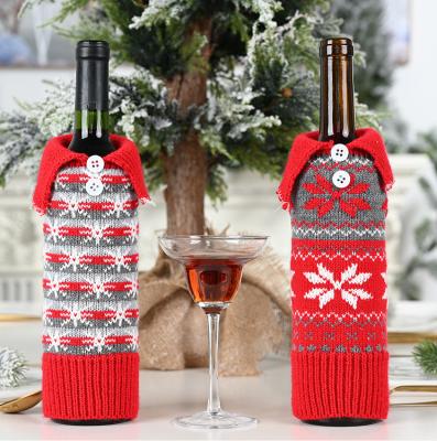 China Plus Size 2022Christmas Supplies Jacquard Christmas Gift Bag Knitted Christmas for sale