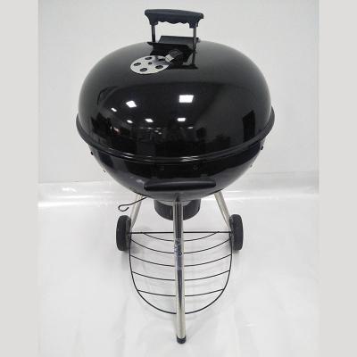 China Hot Selling Easily Assembled Style Black Camping Kettle Charcoal Portable Barbecue Grill New for sale