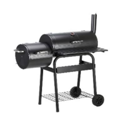 China Easily Assembled Lightweight Charcoal Smoker Cart Smokeless Train Offset Charcoal Outdoor BBQ Backyard Barrel Smoked Grill New for sale