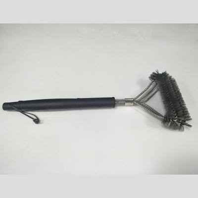 China Wholesale Easily Cleaned New BBQ Brush Bristles Barbecue Cleaning Brush for sale