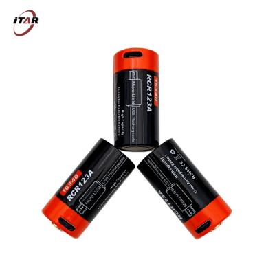 China 16340 Li Ion Rechargeable Batteries 700mAh 2.59Wh 3,7 volts para fãs eletrônicos à venda