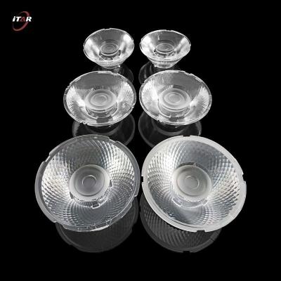 China lentes ópticas redondas 4 de 35m m LED en 1 material de la PC de PMMA para la luz del foco en venta