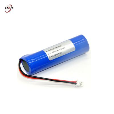 China RoHS Verklaard Li Ion Rechargeable Batteries 18650 3.7V 3300mAh voor Schijnwerpers Te koop