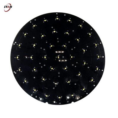 China schwarze Runde 1500W LED MCPCB Brett-475mm formen RoHS-Bescheinigung zu verkaufen