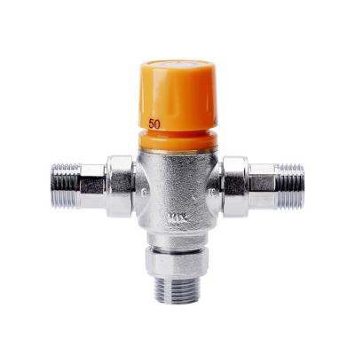 China General High Hot And Sanitary Brass Thermostatic Cold Water Mixer Valve 3 Way for sale