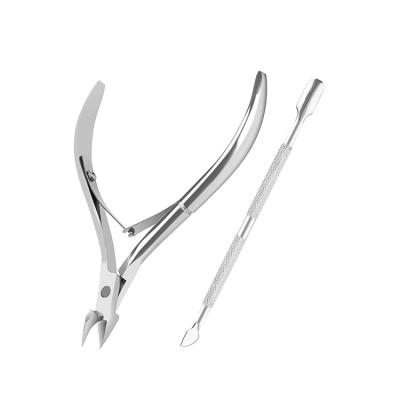 China Nail care clean brand stainless steel professional dead skin nippers for nailing sharp cuticle nippers set for sale