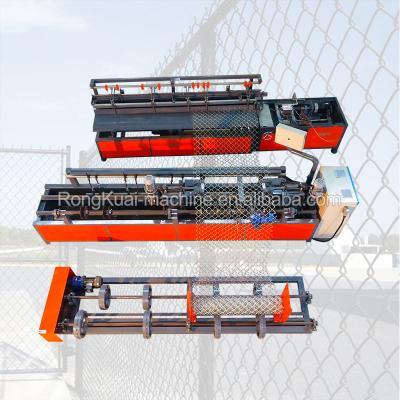 China Building material shops hi-tech cyclone link fence metal mesh single warp weaving machine for sale