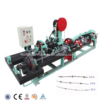 China Factory Outlet High Speed ​​Automatic CNC Galvanized Stainless Steel Barbed Wire Fence Making Machine With China Best Price for sale