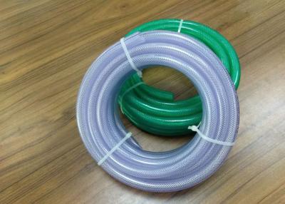 China Transparent Flex PVC Braided Hose / High Pressure PVC Hose Pipe Tubing Wear Resistant for sale