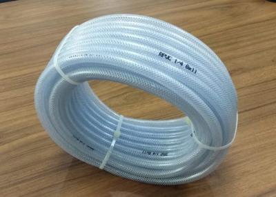 China Durable PVC Nylon Braided Hose Pipe / Reinforced PVC Transparent Tube Non Toxic for sale