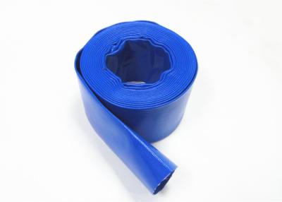 China Mangueira de fogo trançada de Layflat, boa flexibilidade da mangueira resistente azul do remoinho à venda