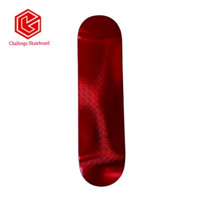 China White Maple Aluminum Print Skate Board Adult Canadian Skateboard Deck Wholesale for sale