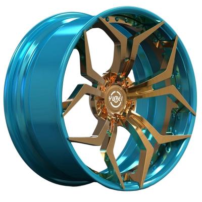 China 6061 Alloy T6 Aluminum Deep Lip Car Wheels Rims 20 21 22 Inch Heavy Duty Forged Wheel Rims Passenger Car Wheel for sale