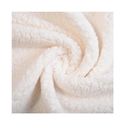 China Wholesale Factory Price Lambswool Sherpa Fabric Breathable Good For Garment Shu Velveteen Fabric Supplier for sale