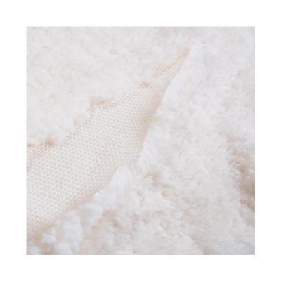 China Breathable 100% Plush Polyester Plush Fabric Super Soft 100% Polyester Cotton Fleece Fabric for sale