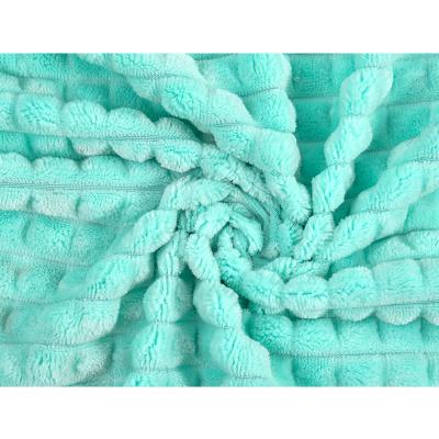 China Breathable Hot Sale Polyester Soft Embossed 100% Velvet Baby Blanket Dot Flannel Fabric for sale