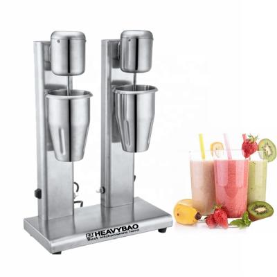 China Hotel Commercial Soft Ice Cream Mixer Blender Hotel DrinkMaster Stainless Steel Double Head Blender Shake Machine for sale