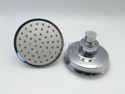 China ABS plastic material 4inch round chrome plating shower head top shower rain shower wholesale for sale