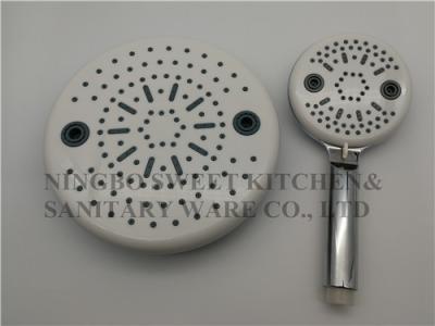 China chrome plating shower head hand shower set round overhead shower rain shower ABS material bathroom shower for sale