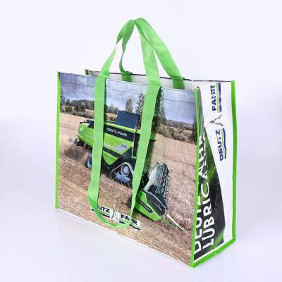 China Eco - Friendly Reusable Polypropylene Packaging PP Laminated Woven Shopping Bag for sale