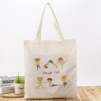 China Wholesale Customized Logo Handled Recycled 8oz Cotton Bag Fashion Design Plain White Cotton Bag for sale