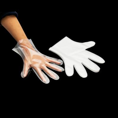 China Wholesale CPE Disposable Cpe Gloves Matte Embossing Clear Plastic Matte Embossing Gloves for sale