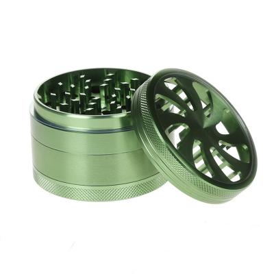 China New-fashion 2.5 inch four-layer aluminum alloy metal smoke grinder wholesale LV630P for sale