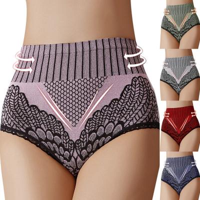 China Antibacterial Cheap Feminine High Waisted Ladies Underwear Push Up Lace Up Seamless Women's Panties for sale