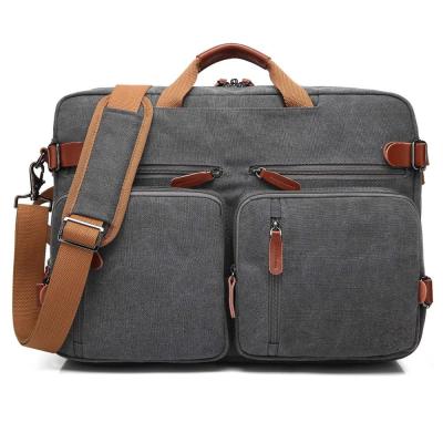 China Leisure and Multifunctional Convertible Vintage Messenger Business Briefcase Shoulder Bag Laptop Case with Handbag for sale