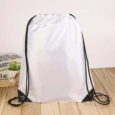 China EXW Sale Polyester Drawstring Backpack Soft Warm Beach Bag Waterproof Travel Storage Bag Waterproof Shopping Bag for sale