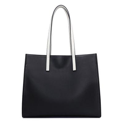 China 2020 new large capacity women's single shoulder bag Fashoion simple bag fashion tote bag Korean leather handbag for sale