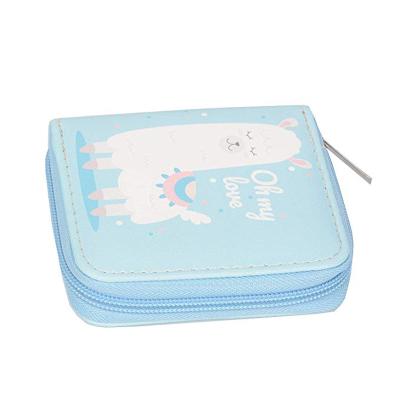 China New Design Anti-theft PU Leather Wallet Cartoon Printed Organizer with Zipper for Girls for sale