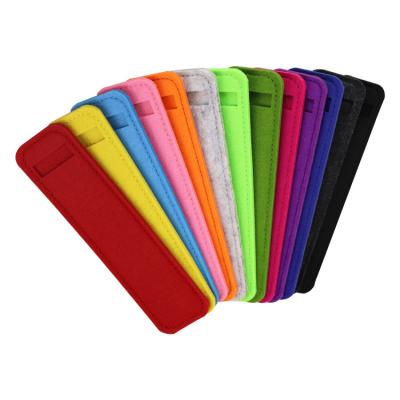 China 2021 Classic Felt Pen Case Fashion Gift Pencil Multi Function Frame Filter Stationary Fountain Pen Sleeves Kids School Fabric Felt Pencil Pouch for sale