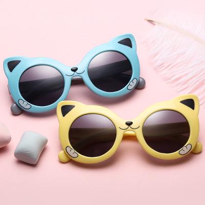 China Fashion Sunglasses Female Spring Cute Kitten Cartoon Sunglasses Children Outdoor UV Protection Sunglasses Wholesale New for sale