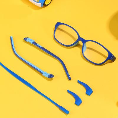 China Reading Glasses/Myopia Glasses/Comfortable Sunglasses Glasses New Eyesight Anti-blue Light Children's Silicone Glasses Eyesight Two Color Glasses for sale