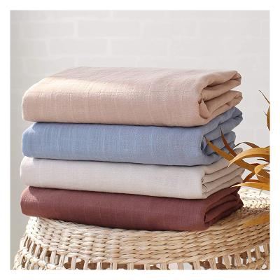 China Anti-static Cotton Newborn Bamboo Baby Wrap Swaddle Set Soft Muslin Wrap Blanket for sale